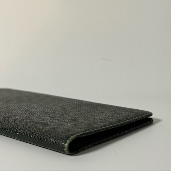 Louis Vuitton Taiga Leather Checkbook Cover Wallet Dark Green - Picture 9 of 11